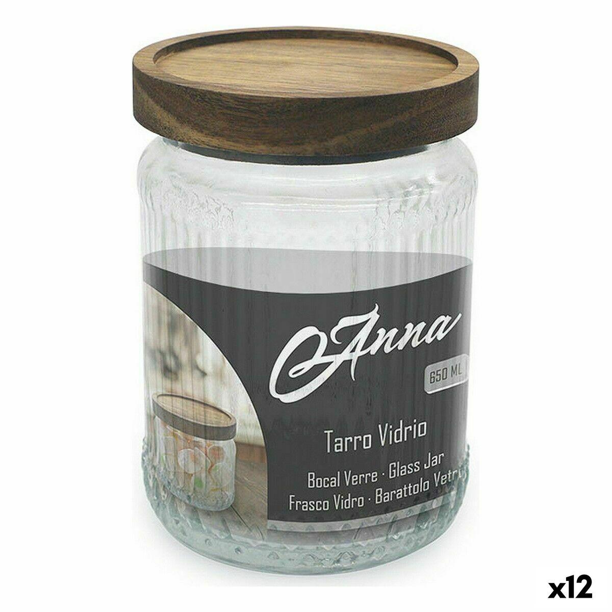 Beholder Anna Glas 650 ml 10 x 14 cm (12 enheder)