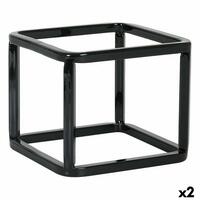 Holder Inde Multibrug kurv Metal 12 x 12 x 10 cm (2 enheder)