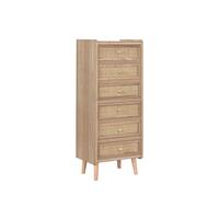 Kommode Home ESPRIT Natur Rattan Paulonia træ 40 x 30 x 104 cm
