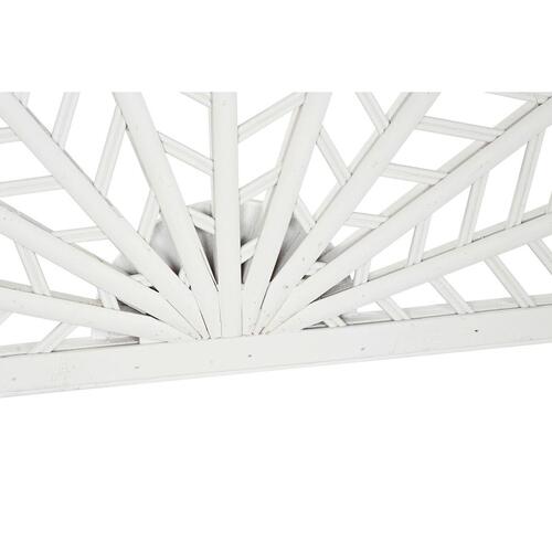 Sengegavl Home ESPRIT Hvid Bambus Rattan 160 x 2,5 x 81 cm
