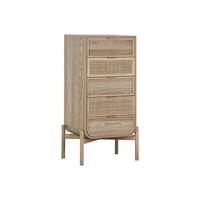 Kommode Home ESPRIT Rattan Gran Tropisk 52 x 35 x 100 cm
