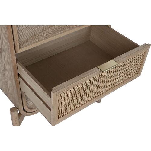 Kommode Home ESPRIT Rattan Gran Tropisk 52 x 35 x 100 cm