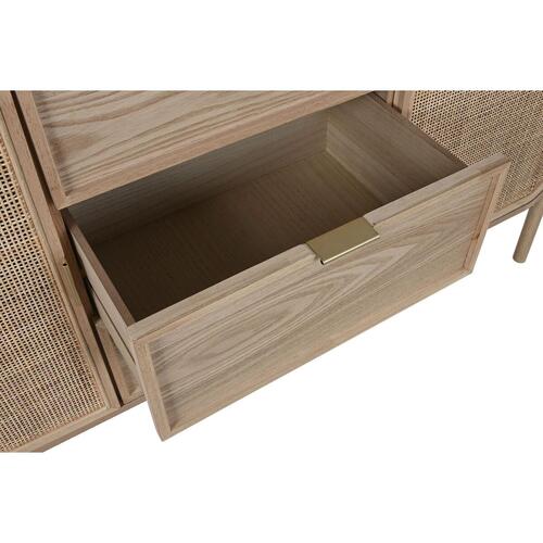 Skænk Home ESPRIT Rattan Gran 136 x 38 x 80 cm