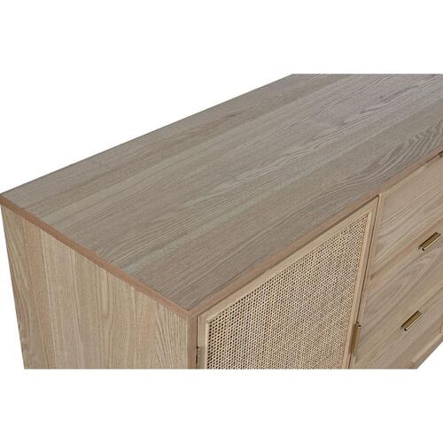 Skænk Home ESPRIT Rattan Gran 136 x 38 x 80 cm