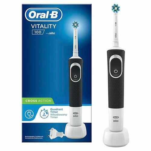 Elektrisk tandbørste Oral-B 100 CrossAction Sort