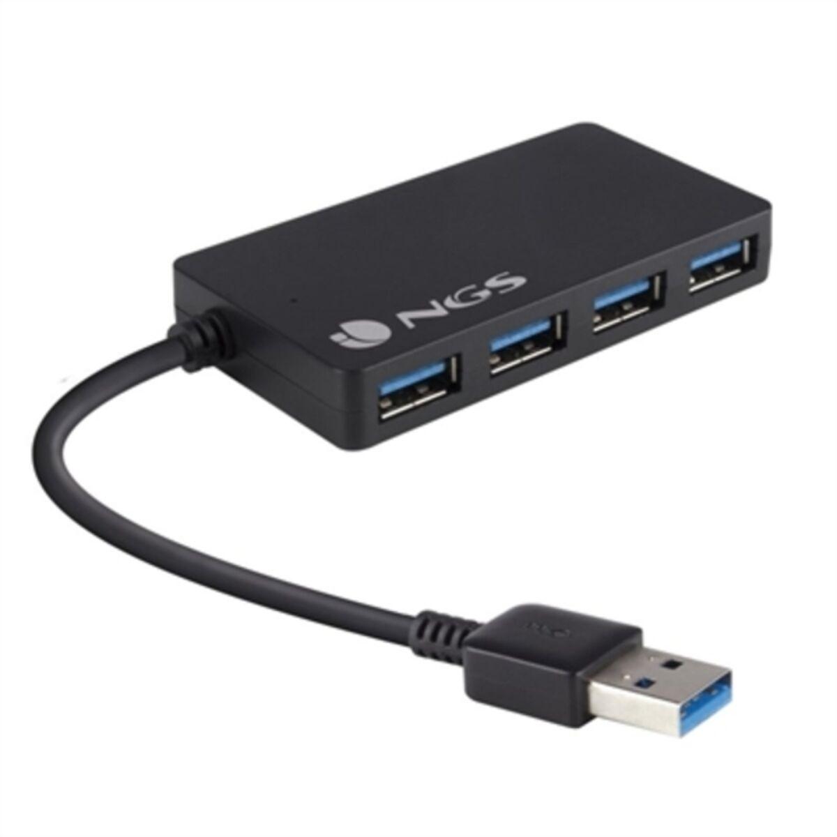 USB Hub NGS iHub 3.0 480 Mbps Sort