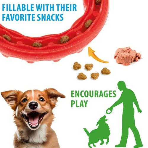 Hund Bidering Ferplast Rød Naturgummi dyr