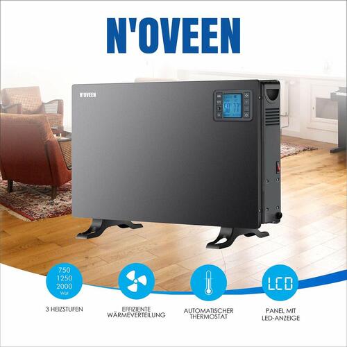 Varmeapparat N'oveen CH7100 Sort 2000 W