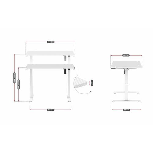 Skrivebord Huzaro HZ-Hero 7.9 White Hvid