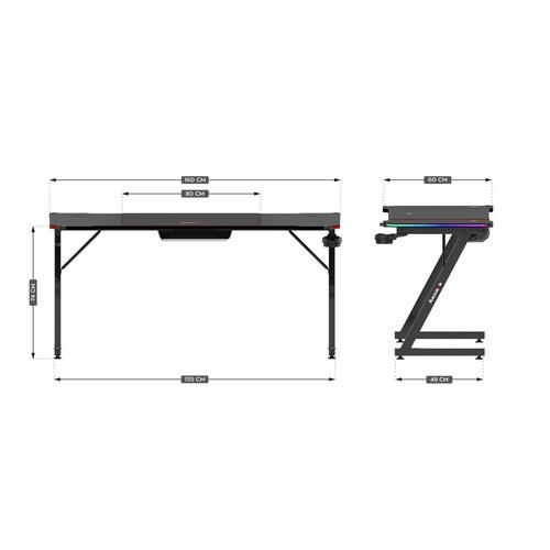 Skrivebord Huzaro HZ-Hero 4.8 RGB