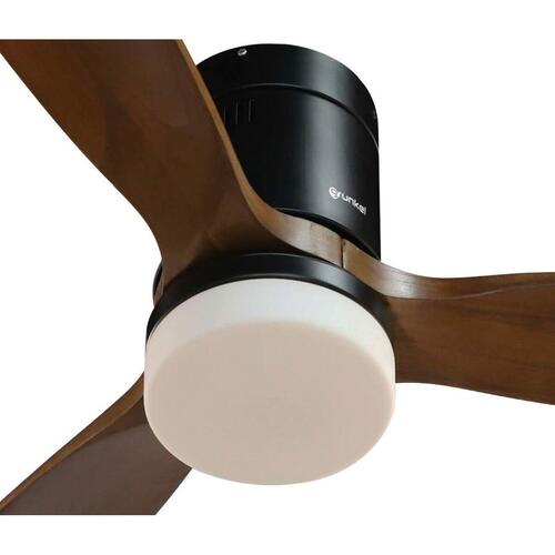 Loftsventilator med lys Grunkel Brun Sort 55 W