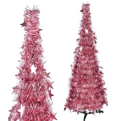 Juletræ Pink Lametta 38 x 38 x 150 cm (6 enheder)