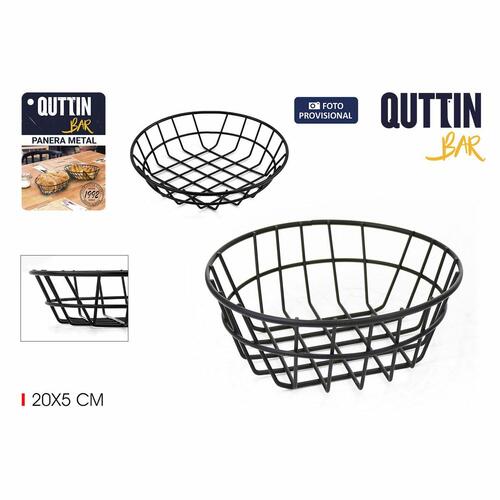 Brødkurv Quttin Metal Cirkulær 20 x 5 cm 4 mm (12 enheder)