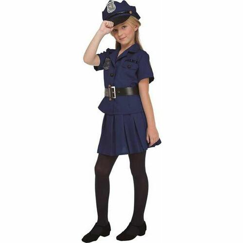 Kostume til børn 4 Dele Politi 5-6 år