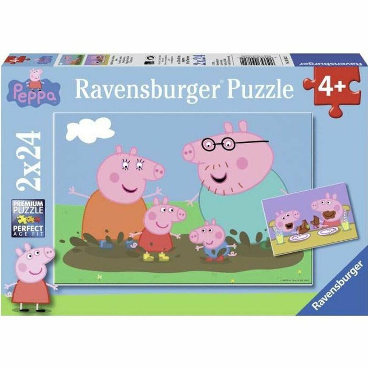 Ravensburger puslespil 2x24 brikker - Peppa Pig (9082) billede