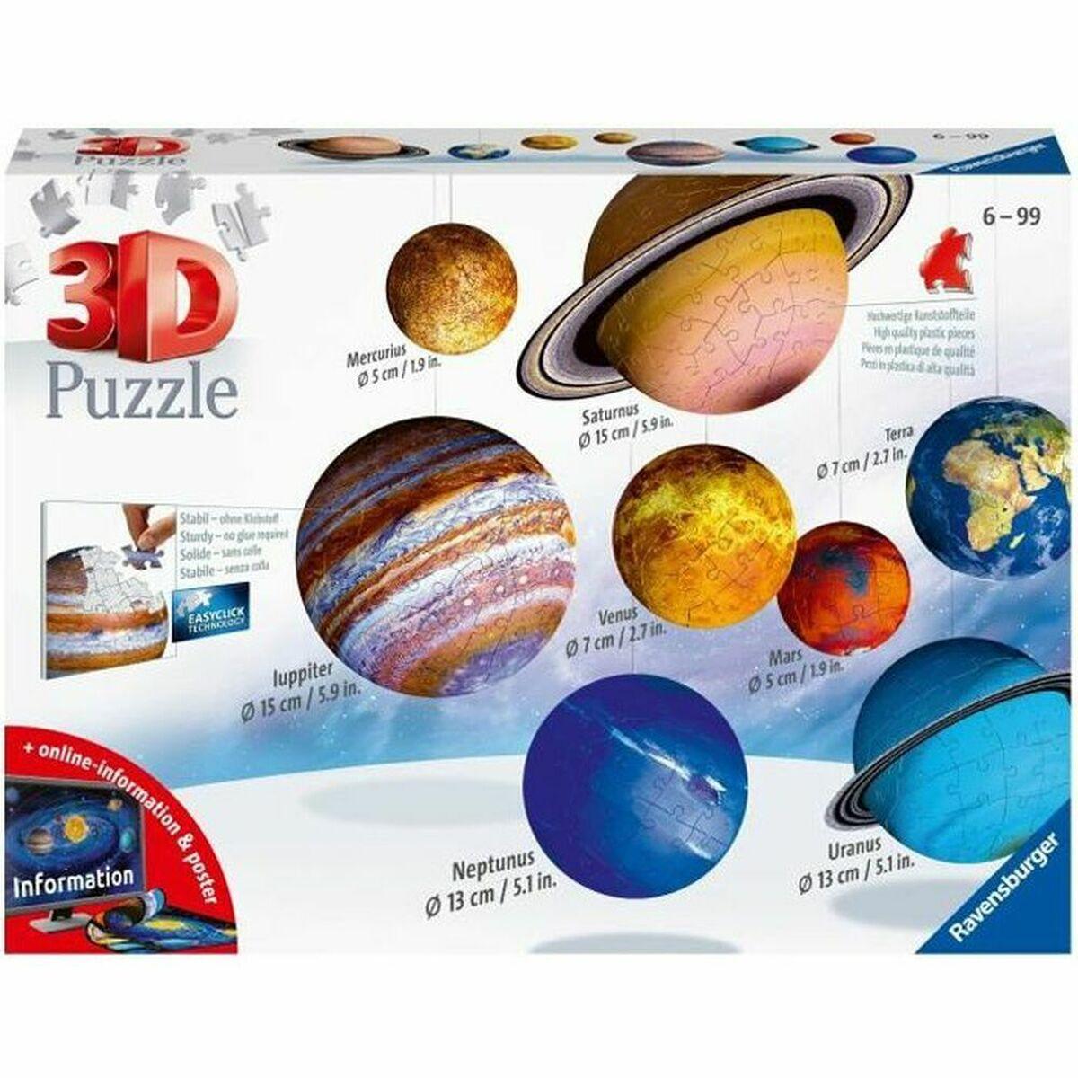 Ravensburger 3D puslespil - Solsystemet (11668)