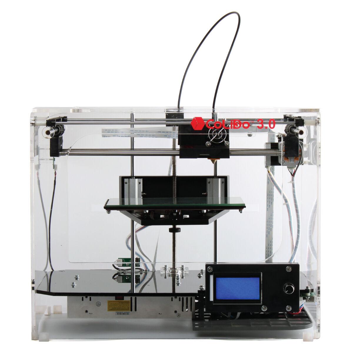 CoLiDo 3.0 DIBU 3D-printer - gennemsigtig, EU-stik