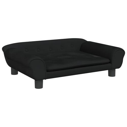 Sofa til børn 70x45x26 cm velour sort