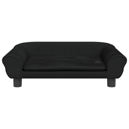 Sofa til børn 70x45x26 cm velour sort