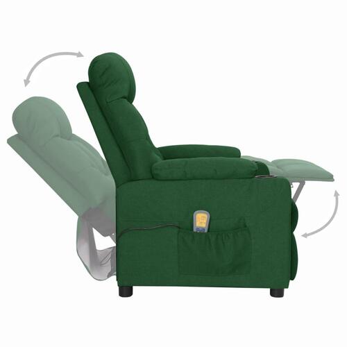 Massagestol stof mørkegrøn