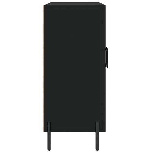Skab 90x34x80 cm konstrueret træ sort
