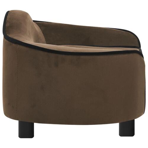 Hundesofa 67x47x36 cm plys brun