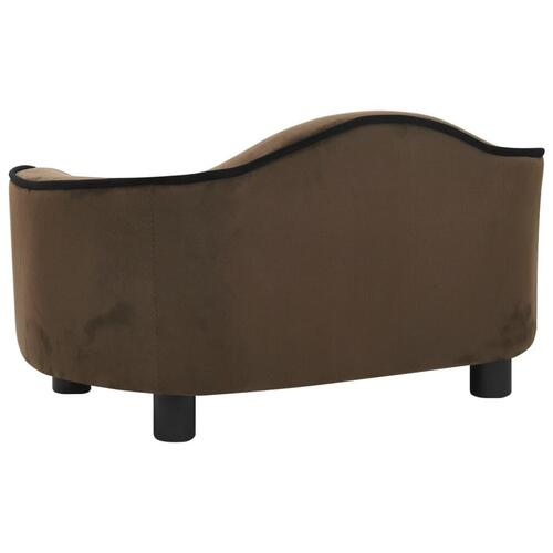 Hundesofa 67x47x36 cm plys brun