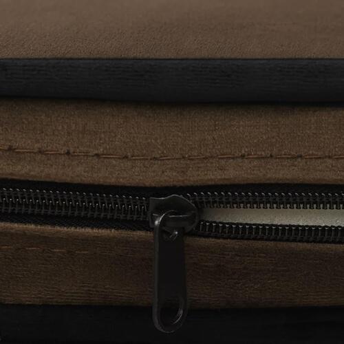 Hundesofa 67x47x36 cm plys brun
