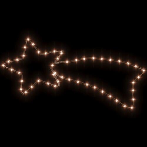 Stjerneskud 2 stk. 65x28 cm 48 LED'er varmt hvidt lys