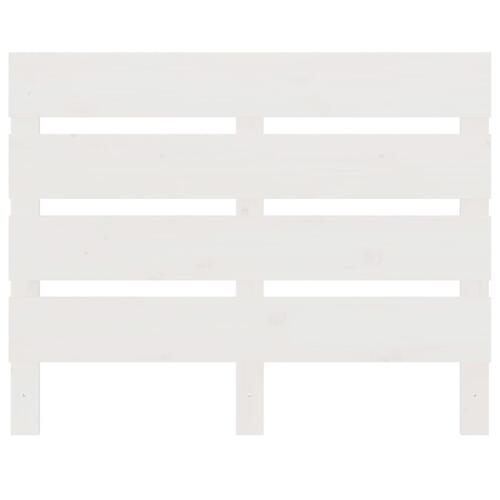 Sengeramme uden madras 90x200 cm massivt fyrretræ hvid