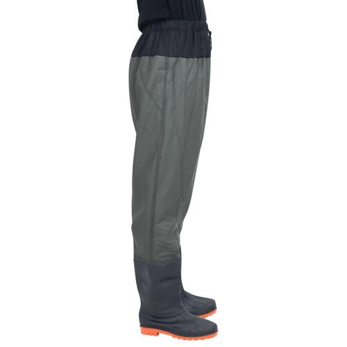 Waist waders med støvler str. 38 mørkegrøn