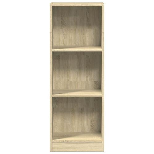 Bogreol 40x24x109 cm konstrueret træ sonoma-eg