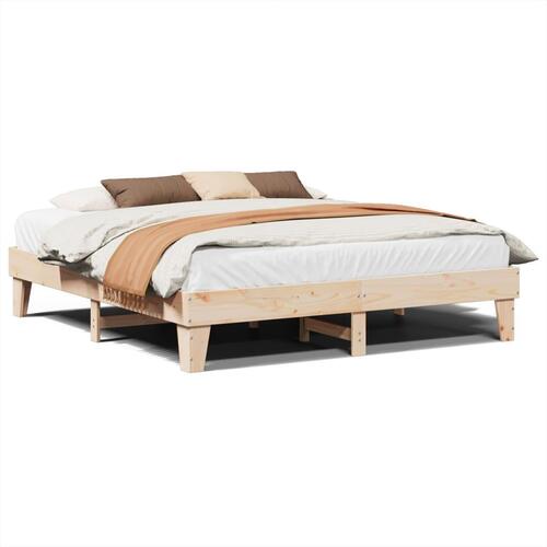 Sengeramme uden madras 180x200 cm massivt fyrretræ