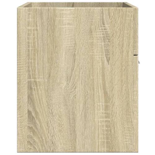 Skab til håndvask 80x38,5x46 cm konstrueret træ sonoma-eg