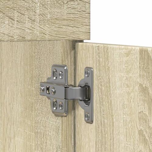 Skab til håndvask 80x38,5x46 cm konstrueret træ sonoma-eg