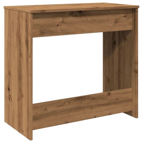 Skrivebord i kunsteg - 80 × 40 × 75 cm med 2 skuffer