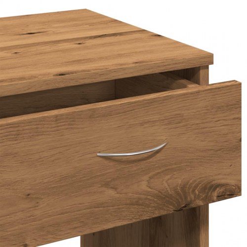 Skrivebord i kunsteg - 80 × 40 × 75 cm med 2 skuffer