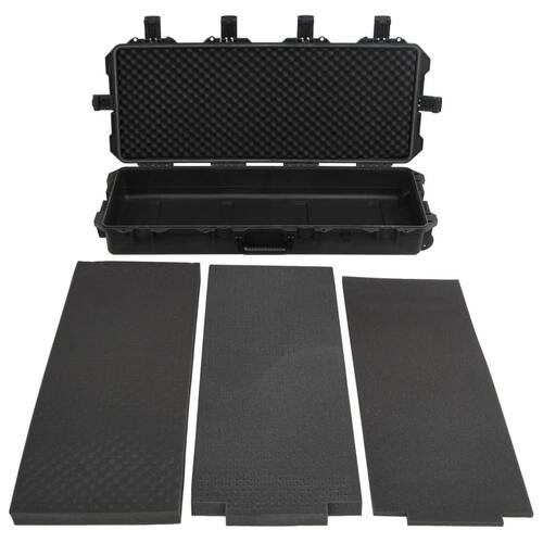 Transportabel flightcase 100,5x42x17 cm PP sort