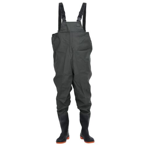 Waders med støvler str. 41 mørkegrøn