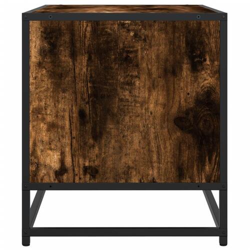 Tv-bord 91x40x46 cm konstrueret træ metal røget egetræsfarve