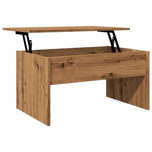 Sofabord 80x50,5x41,5 cm konstrueret træ kunsteg