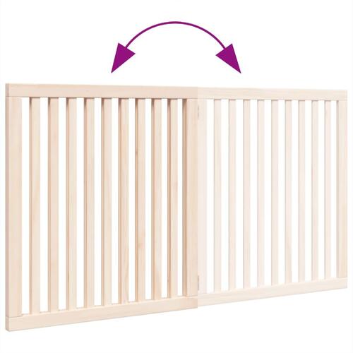 Hundelåge 2 paneler 160 cm poppeltræ
