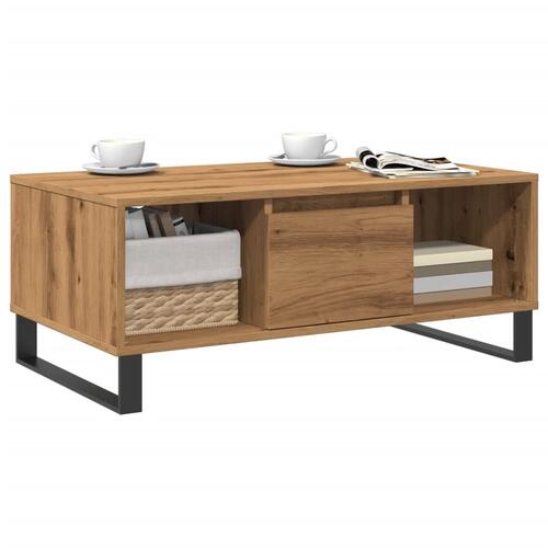 Sofabord 90x50x36,5 cm konstrueret træ kunsteg