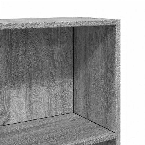 Bogreol 40×24×176 cm i konstrueret træ - grå sonoma-eg