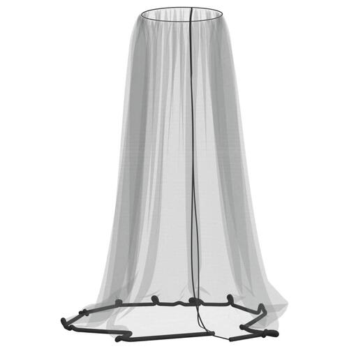 Myggenet til parasol Φ330x250 cm trådnet sort