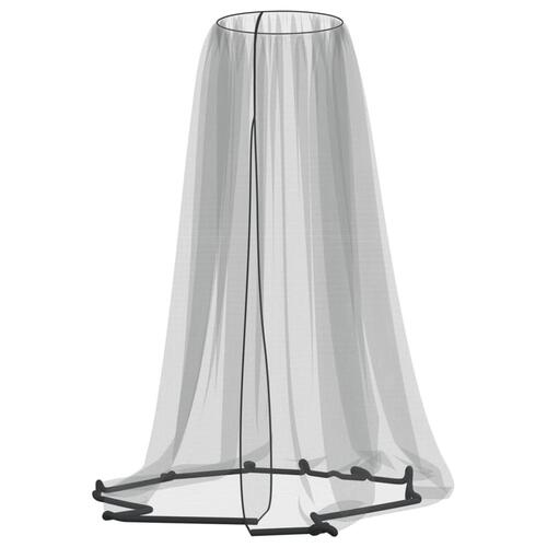 Myggenet til parasol Φ330x250 cm trådnet sort