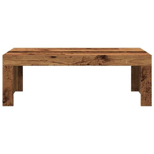 Sofabord 102x50x35 cm konstrueret træ antikt træ