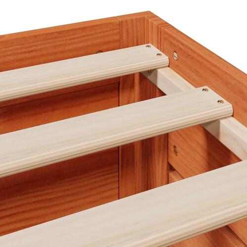 Sengeramme m. skuffer 135x190 cm uden madras massivt fyr brun