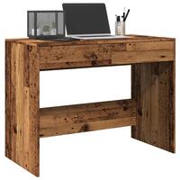 Skrivebord 101x50x76,5 cm konstrueret træ antikt trælook