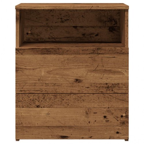 Sengeborde 2 stk. - 50×32×60 cm i konstrueret træ, gammelt trælook